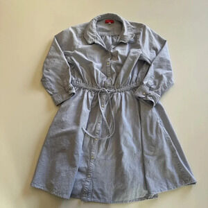 earth music&ecology Red Label- Chambray- Lightweight-Button Up- Dress-Women’s M